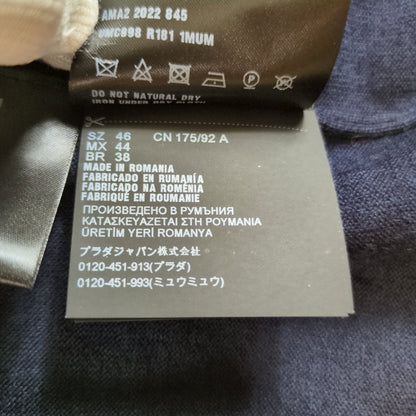 PRADA 22AW Full Zip Wool Drivers Knit Size 46