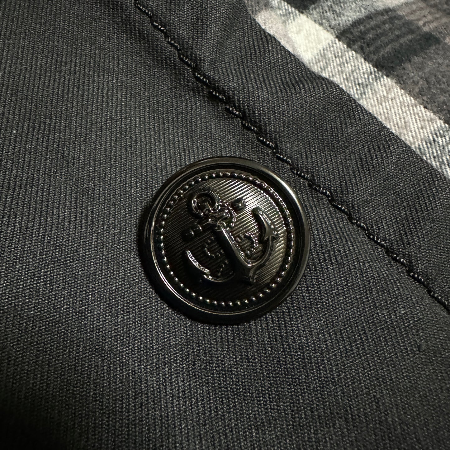 sacai 22AW Black Multi-Button Bal Collar Coat Size 4