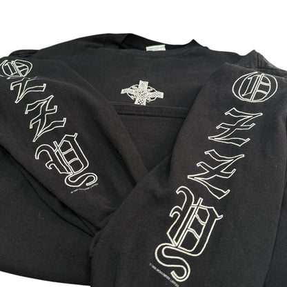 OZZY OSBOURNE 90s Long Sleeve T Ozzy Sleeve & Celtic Cross Size XL