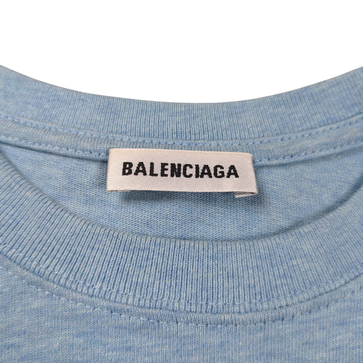 BALENCIAGA BB Logo Printed Cotton T-Shirt Size XS