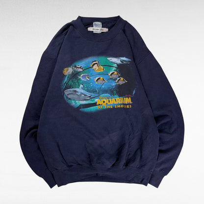 Gildan Sweatshirt Blue Size M