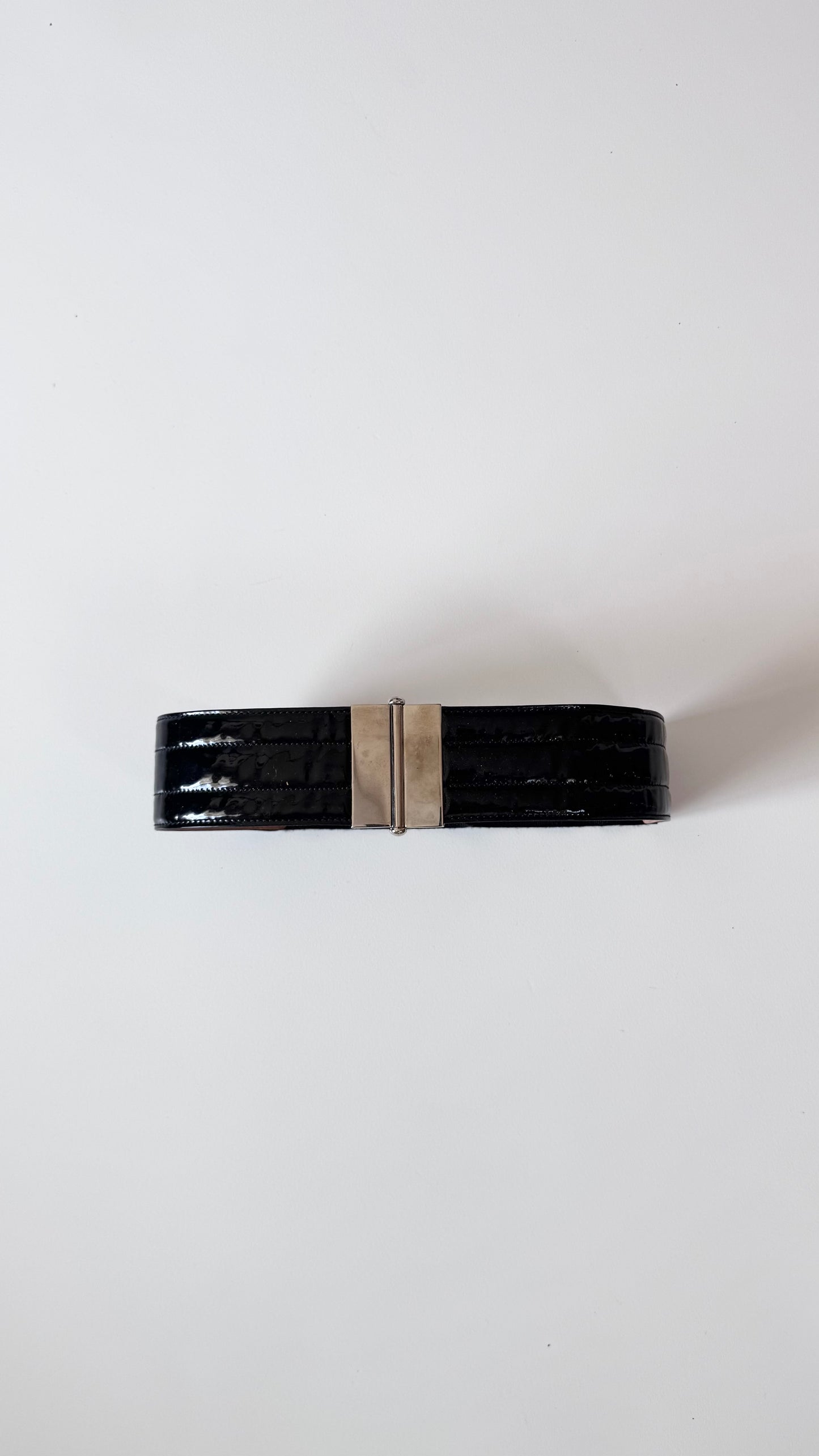 Dolce & Gabbana Black Patent Leather Belt