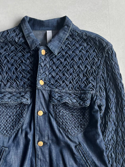 Vintage XAMPAGNE Blue Trucker Jacket Size 1