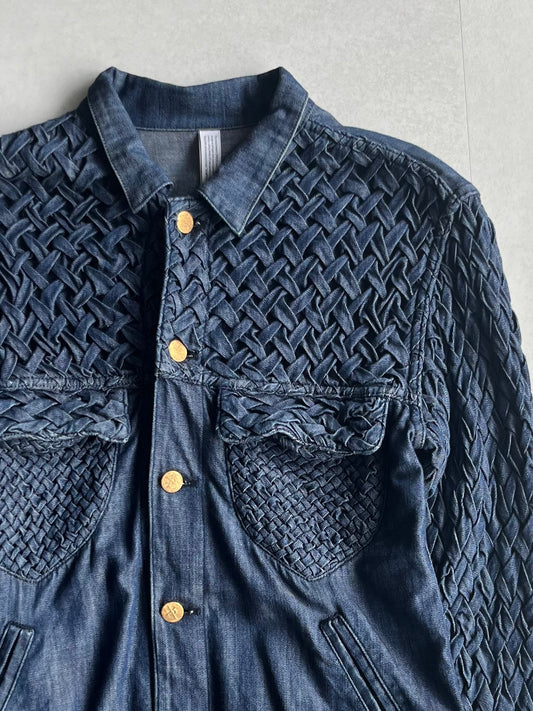 Vintage XAMPAGNE Blue Trucker Jacket Size 1