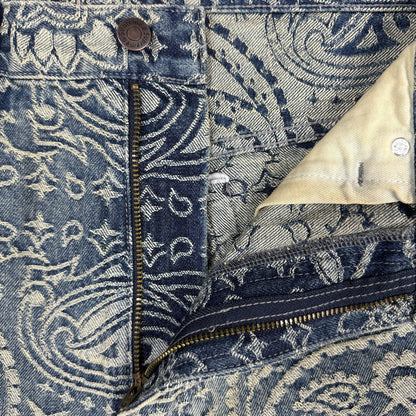 SUPREME 25SS Bandana Jacquard Baggy Jean Size 32