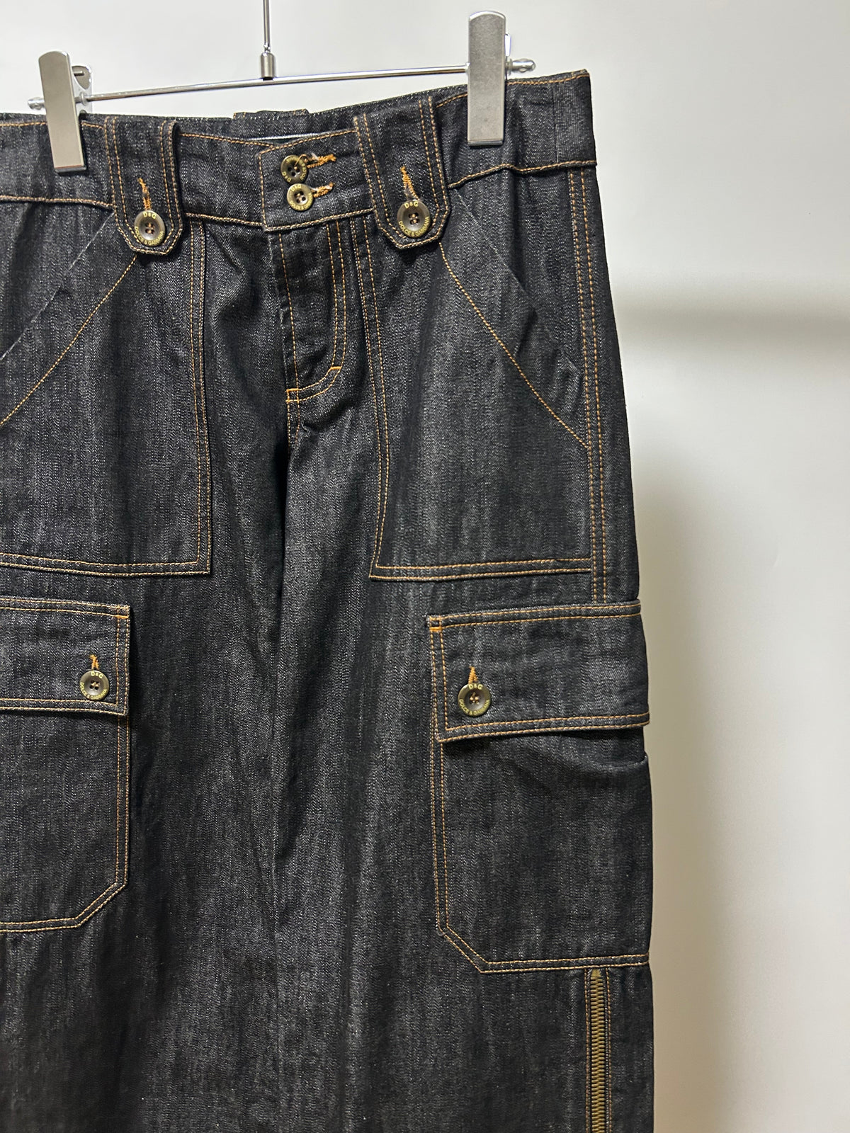 Dolce & Gabbana D&G 2000s Black Cotton Cargo Jeans