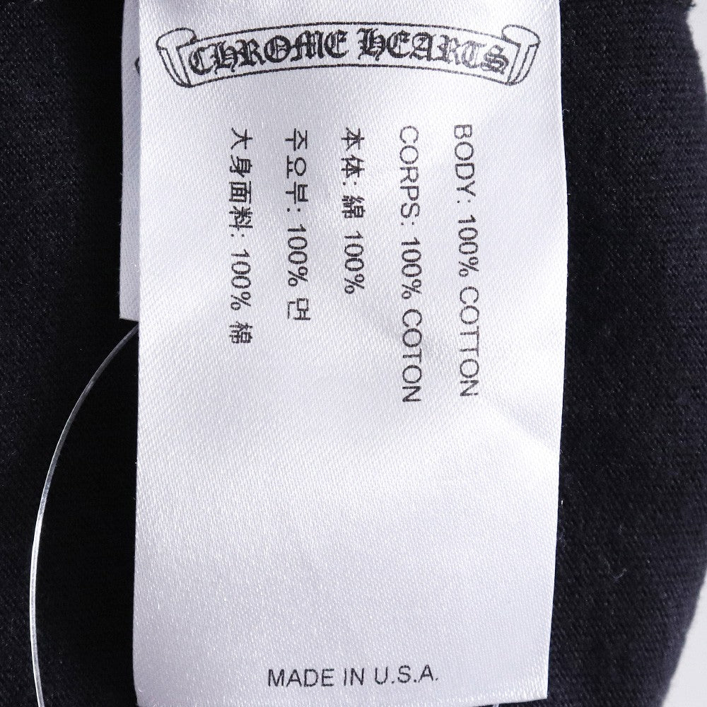 CHROME HEARTS Back Scroll Logo Long Sleeve Tee Black Size XL