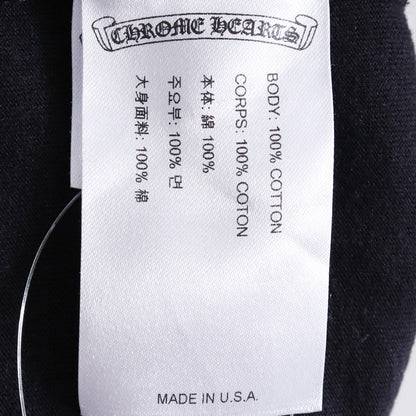 CHROME HEARTS Back Scroll Logo Long Sleeve Tee Black Size XL