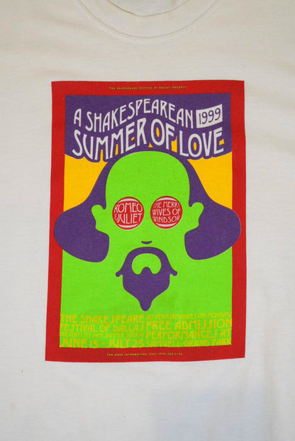 SHAKESPEARE FES summer of love 90s T-Shirt White