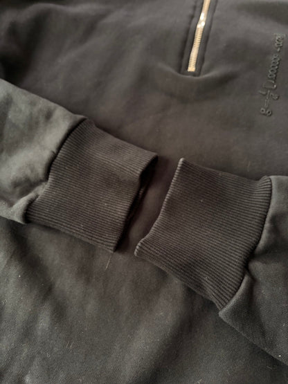 DIESEL BLACKGOLD Cotton Quilted Half-Zip Sweatshirt Size XS