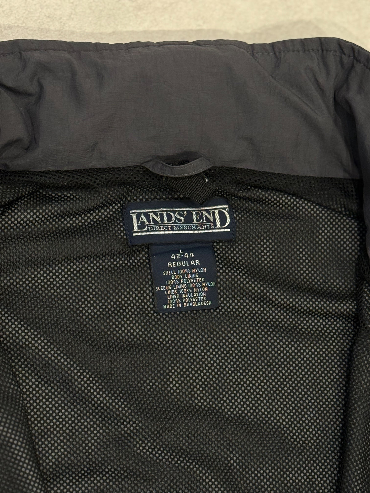 LANDS’END 90s Military Nylon Charcoal Size L