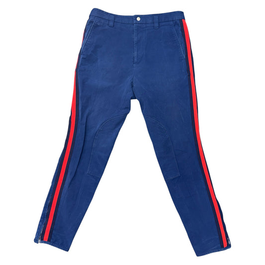 Gucci Royal Blue Side Stripe Pants 2019 Michele Era Size 34