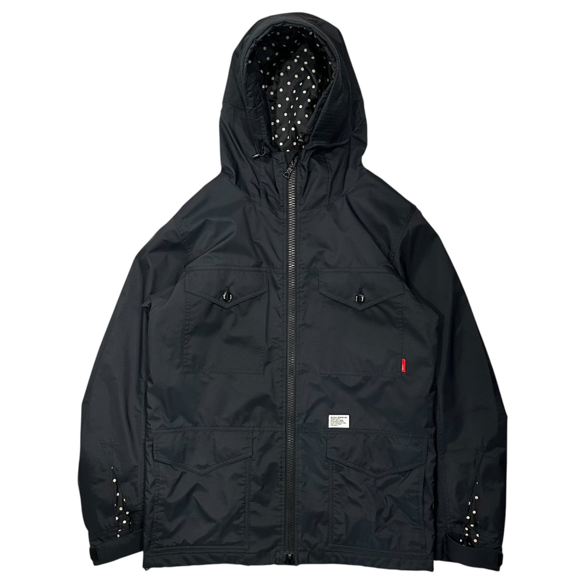 WTAPS 09AW Sherpa Field Nylon Taffeta Jacket Black Size M
