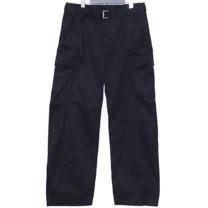 Sacai 25AW Cotton Chino Cargo Pants Black Size 2