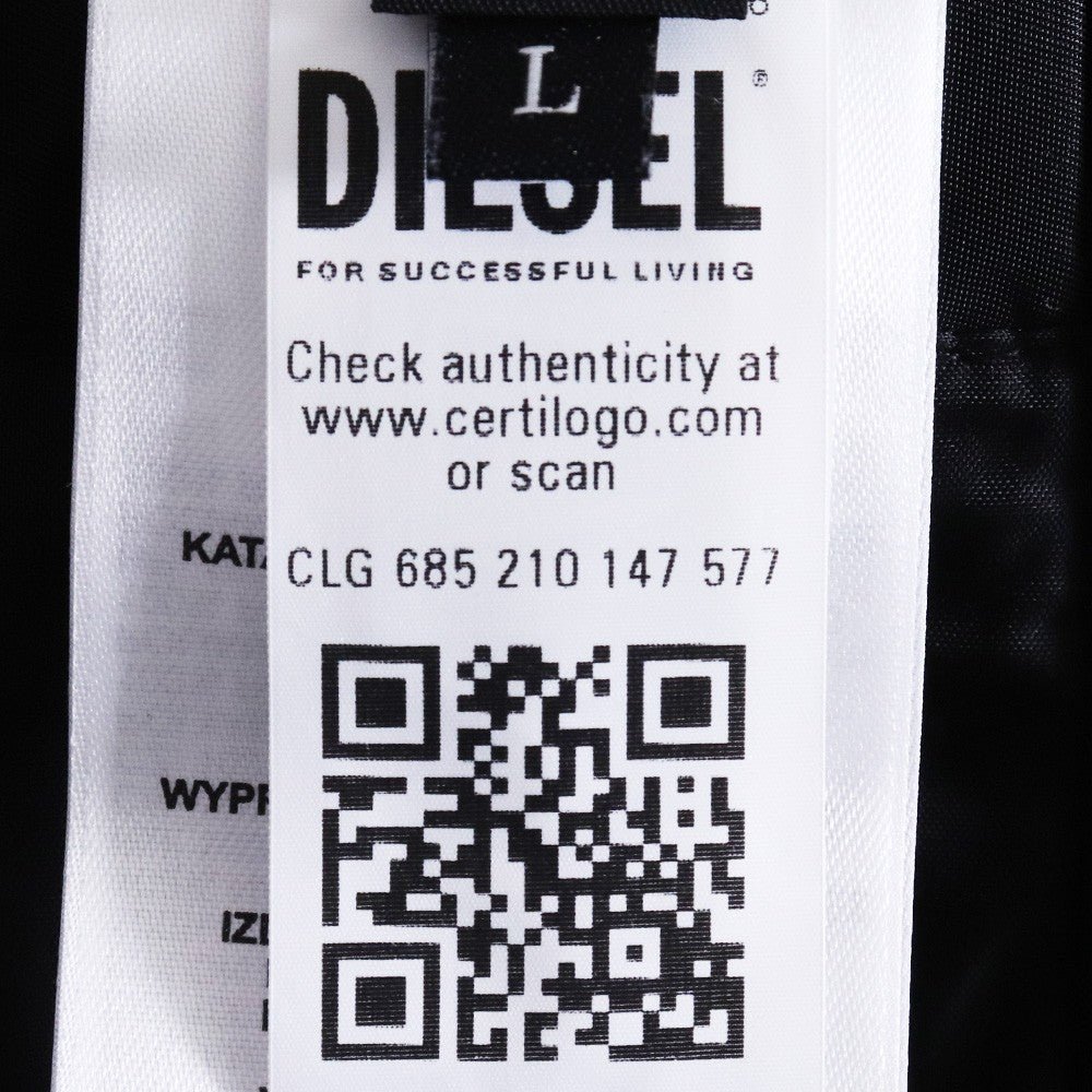 DIESEL MA- Nylon Riders Jacket Black Size L