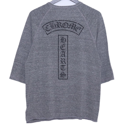 CHROME HEARTS OLD Star Print Henry Neck T-Shirt Gray Size M