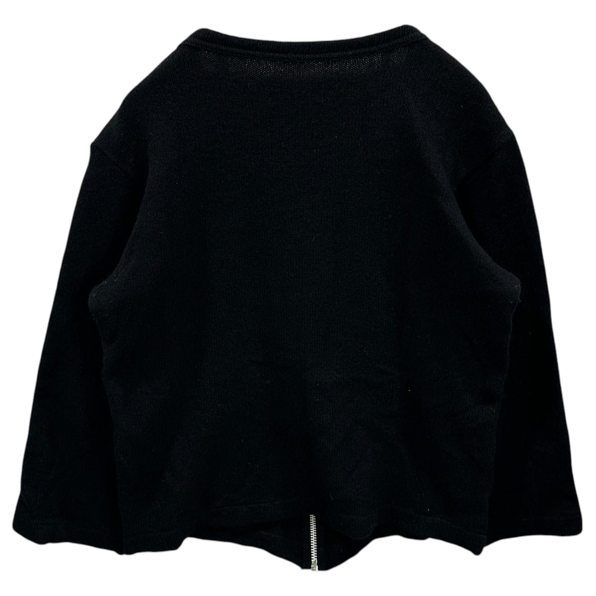COMME des GARCONS 00AW Zip Wool Cardigan Black Size FREE
