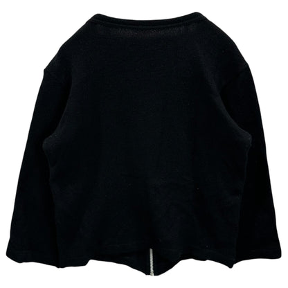 COMME des GARCONS 00AW Zip Wool Cardigan Black Size FREE