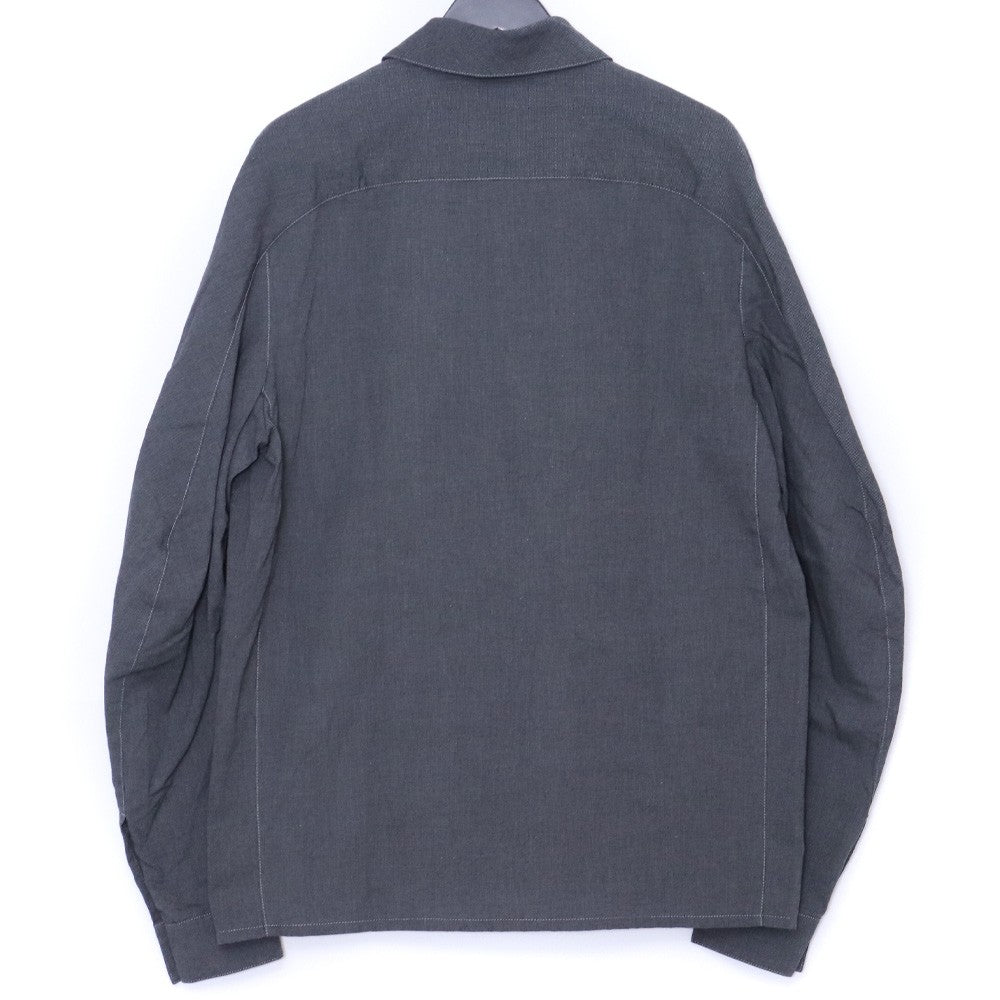OPPOSE DUALITY 25AW Panel Button-Up Shirt Gray Size 48