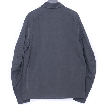 OPPOSE DUALITY 25AW Panel Button-Up Shirt Gray Size 48