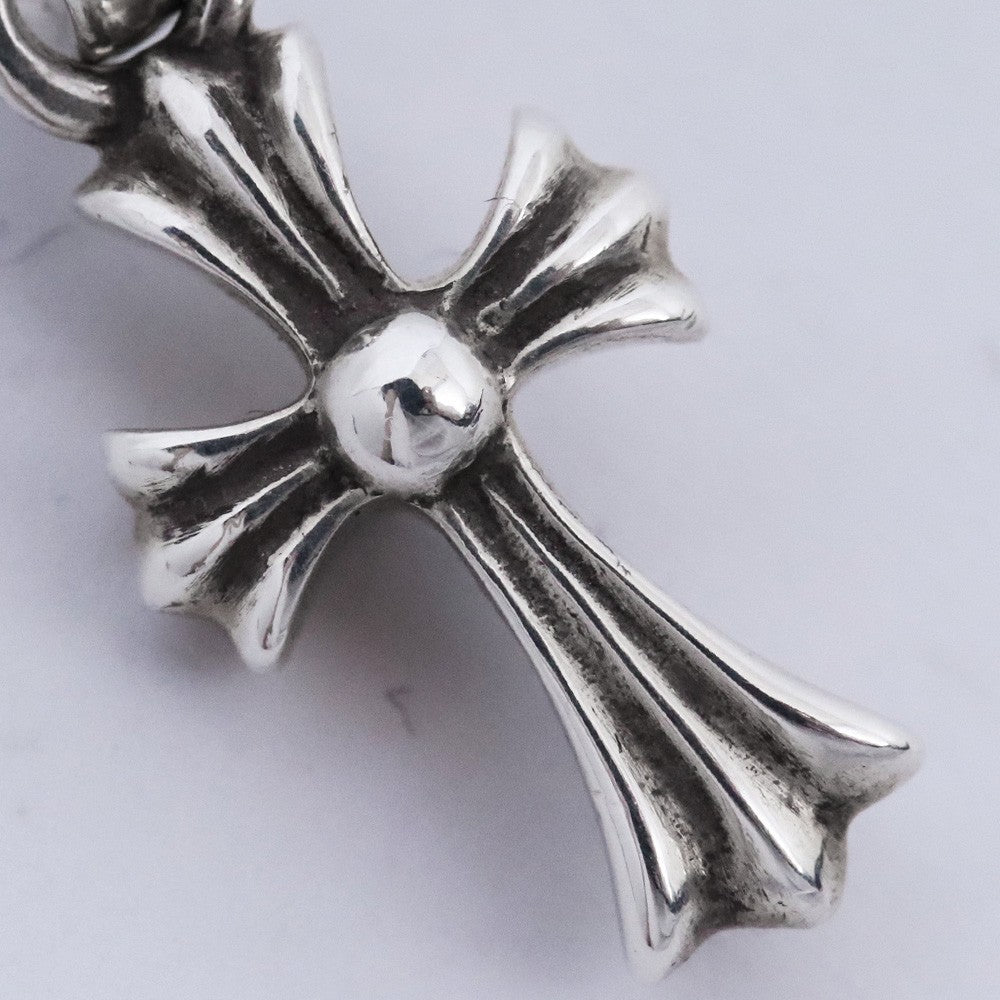 CHROME HEARTS CRS BBYFAT CH Cross Pendant Silver Size F