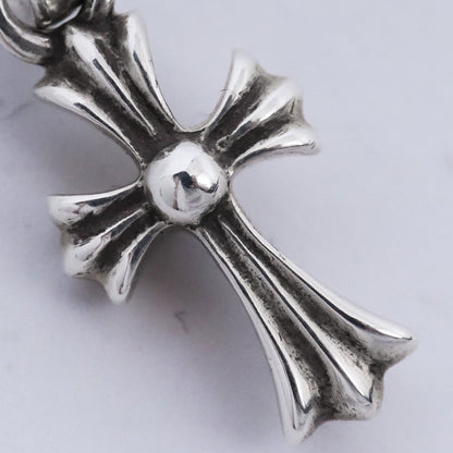 CHROME HEARTS CRS BBYFAT CH Cross Pendant Silver Size F