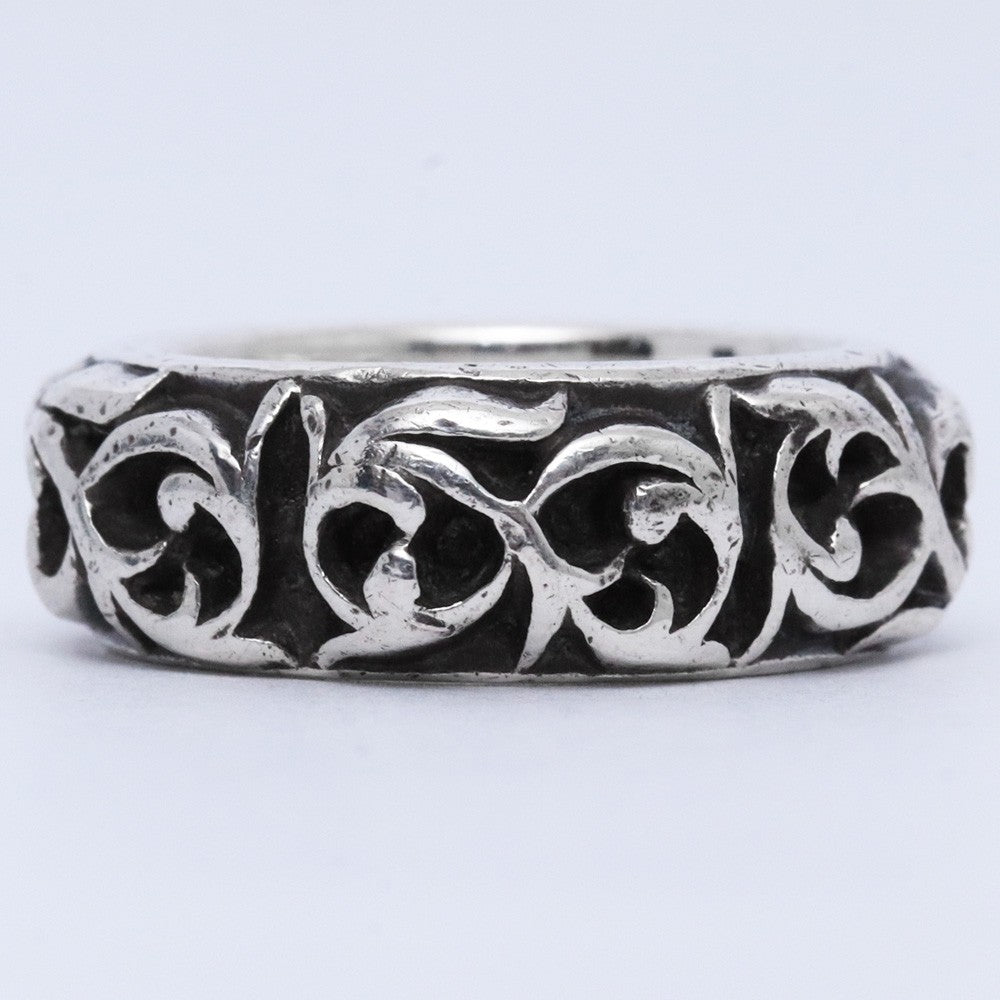 CHROME HEARTS Eternity Vine Band Ring Silver Size JP 9