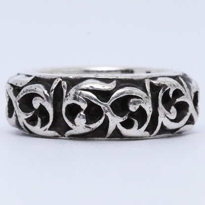 CHROME HEARTS Eternity Vine Band Ring Silver Size JP 9