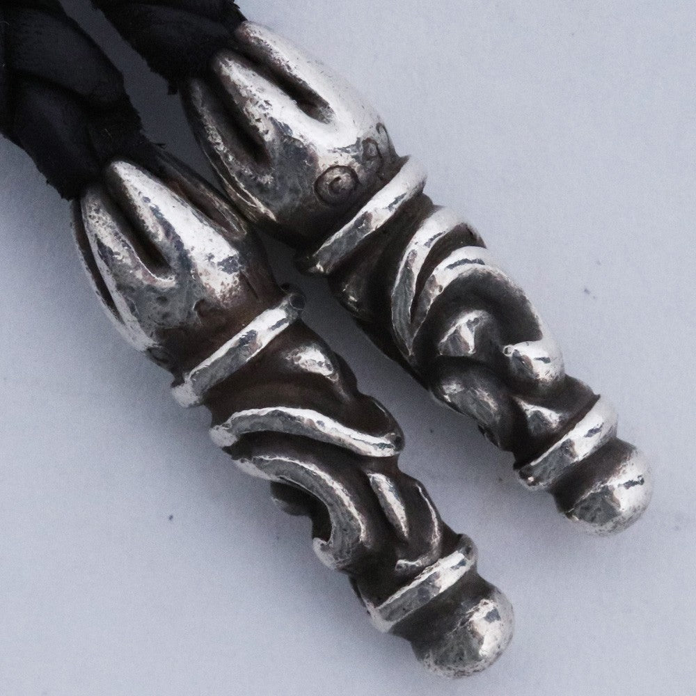 Chrome Hearts Old Roller Scroll Necklace Black Size F