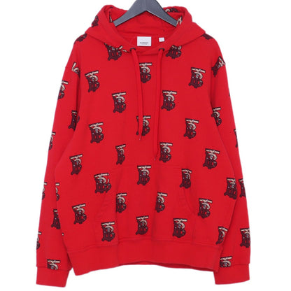 Burberry Red TB Monogram Hoodie Size L
