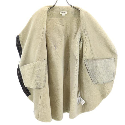 HELMUT LANG Sheepskin Suede Boa Lined Jacket Brown Size M