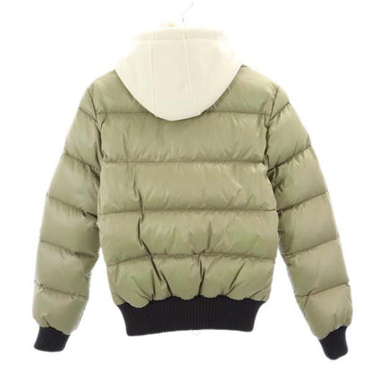 DUVETICA Down Jacket with Fleece Hood Khaki Size 42