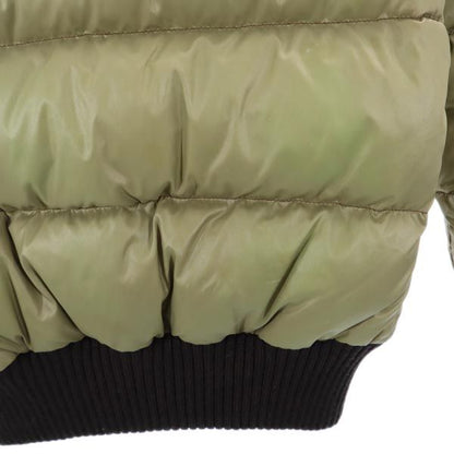 DUVETICA Down Jacket with Fleece Hood Khaki Size 42