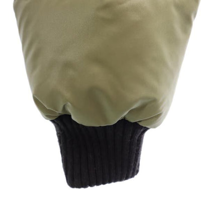 DUVETICA Down Jacket with Fleece Hood Khaki Size 42