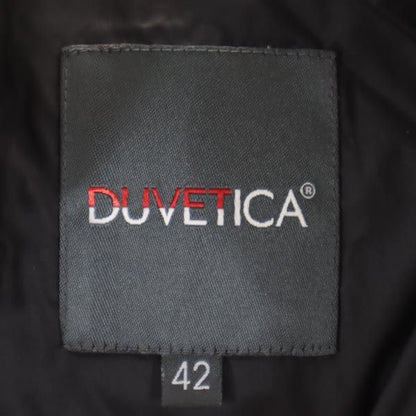 DUVETICA Down Jacket with Fleece Hood Khaki Size 42