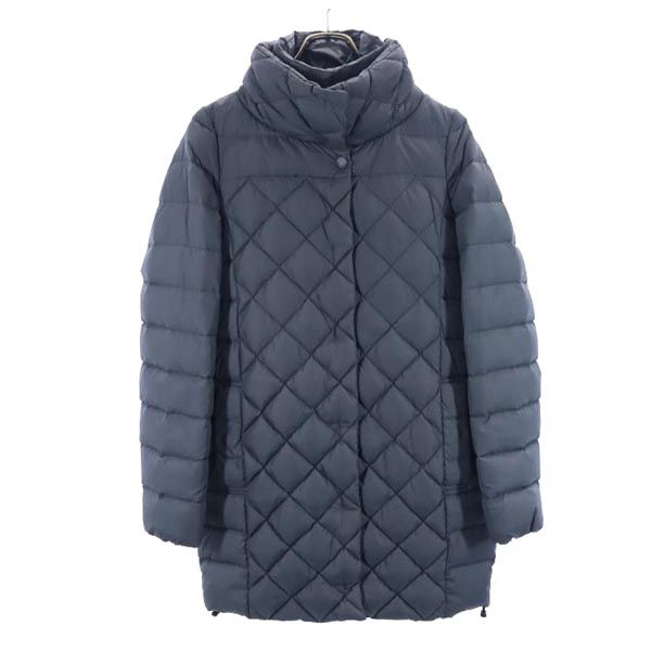 DUVETICA Double Collar Down Jacket Gray Size 40