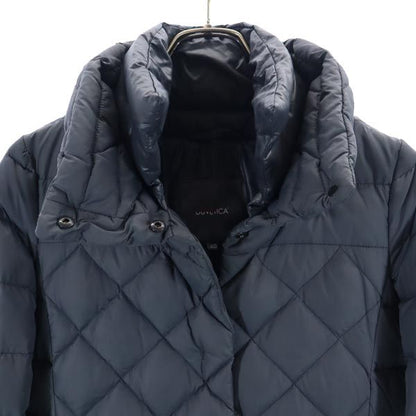 DUVETICA Double Collar Down Jacket Gray Size 40