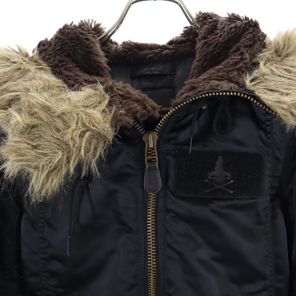 HYSTERIC GLAMOUR Insulated Military Coat Black Size FREE