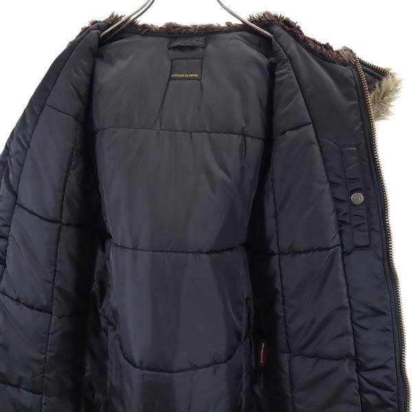 HYSTERIC GLAMOUR Insulated Military Coat Black Size FREE
