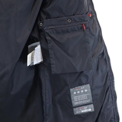 DUVETICA Quilted Down Jacket Real Fur Black Size 38