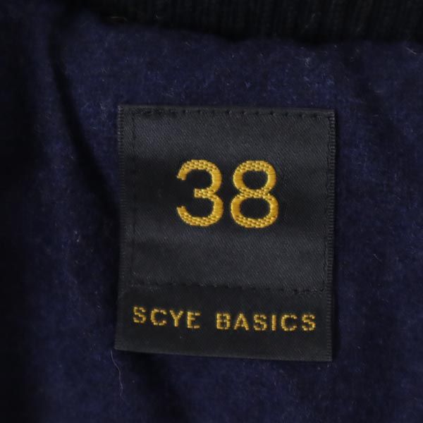 SCYE BASICS Cashmere Blend Navy Coat Size 38
