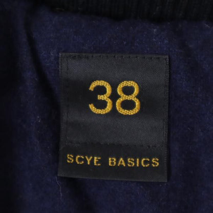 SCYE BASICS Cashmere Blend Navy Coat Size 38