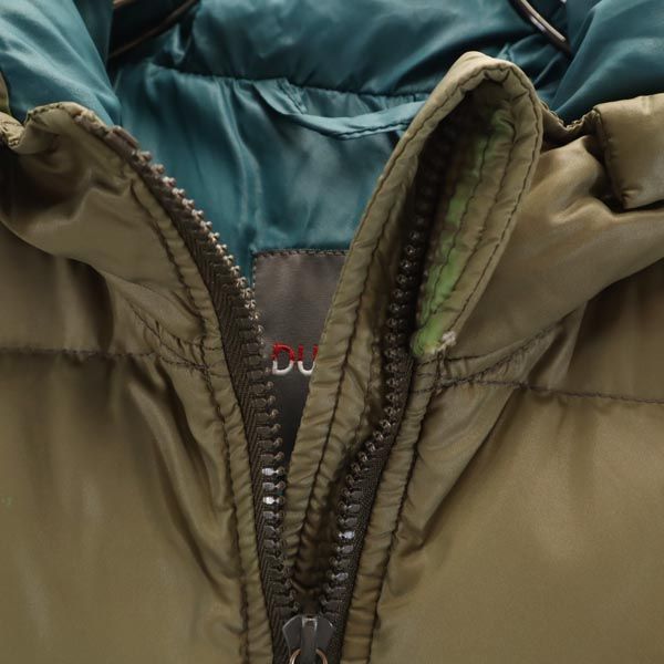 DUVETICA Khaki Down Jacket Size 38