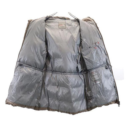 DUVETICA Hooded Fur Down Jacket Brown Size 40