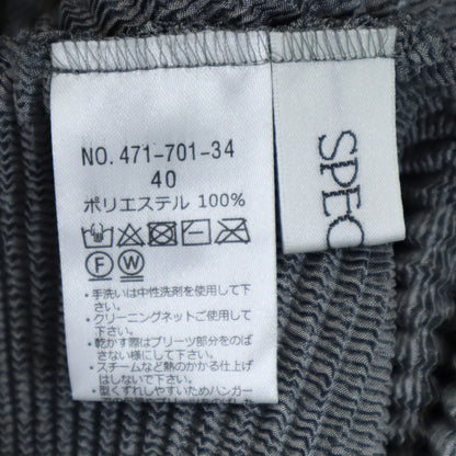 SPECCHIO 3/4 Sleeve Button-Up Grey Size 40
