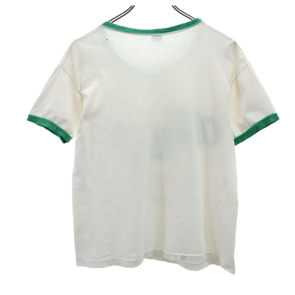 Champion 70s USA Snoopy Ringer T-Shirt White Size M