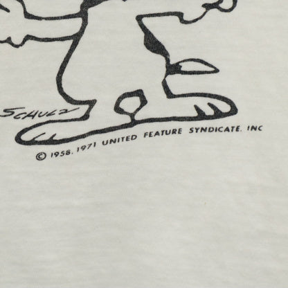 Champion 70s USA Snoopy Ringer T-Shirt White Size M