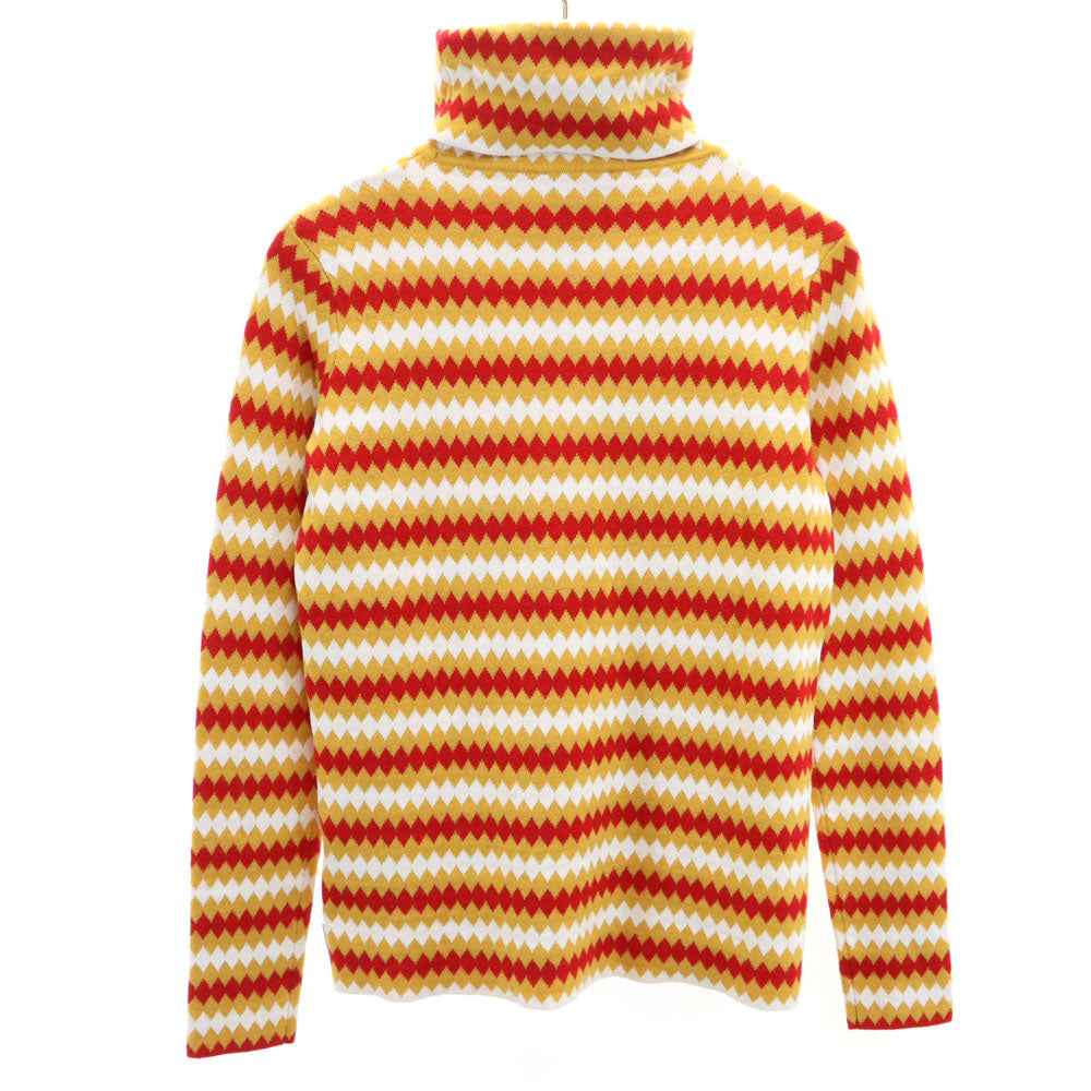 MONCLER Long Sleeve Turtleneck Knit Sweater Mustard Size XS