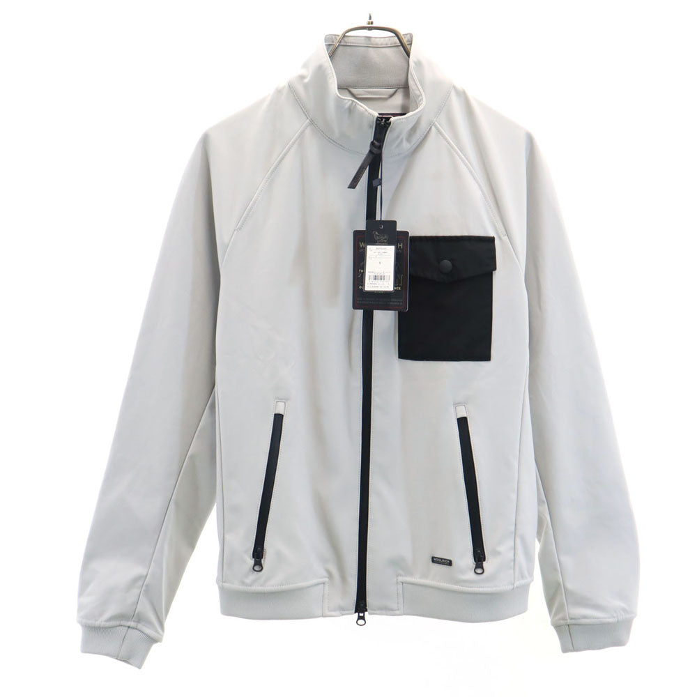 WOOLRICH TETON New Softshell Bomber Jacket Grey Size S