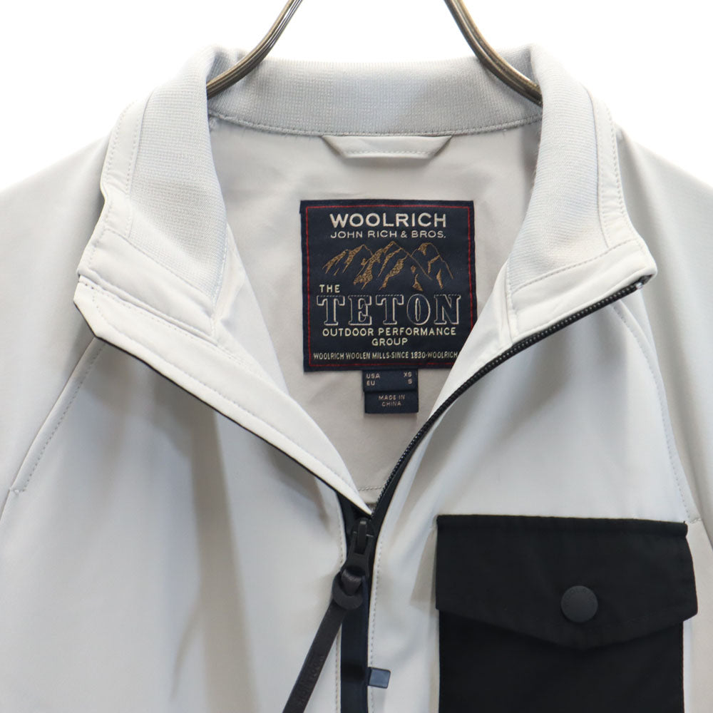 WOOLRICH TETON New Softshell Bomber Jacket Grey Size S
